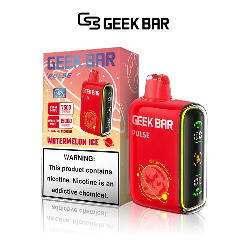 GEEK BAR PULSE 15,000 PUFFS DISPOSABLE VAPE BOX OF 5