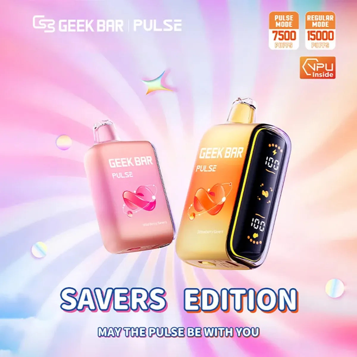 GEEK BAR PULSE 15,000 PUFFS DISPOSABLE VAPE BOX OF 5