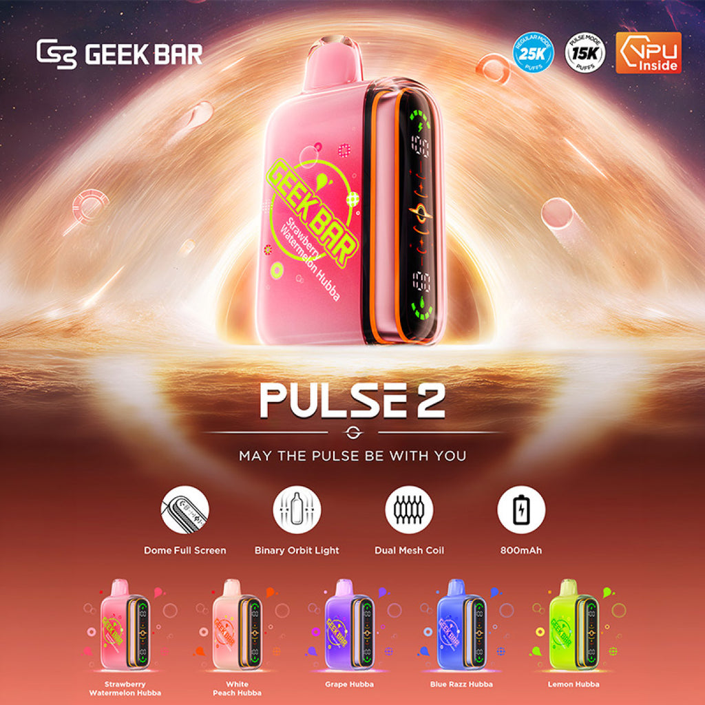 GEEK BAR PULSE 2 25000 PUFF DISPOSABLE VAPE BOX OF 5