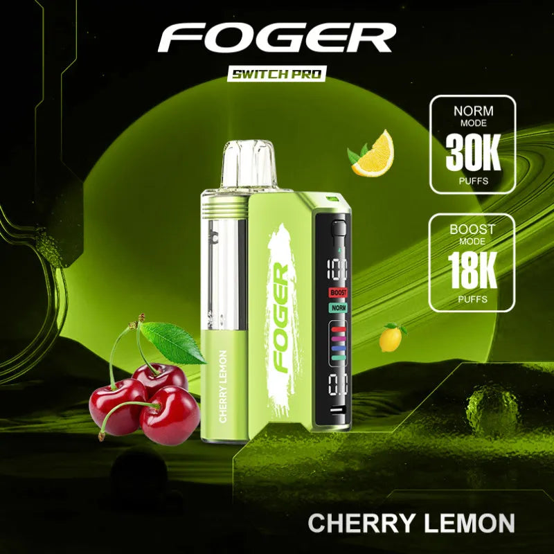 FOGER SWITCH PRO 30,000 PUFFS DISPOSABLE VAPE KIT BOX OF 5