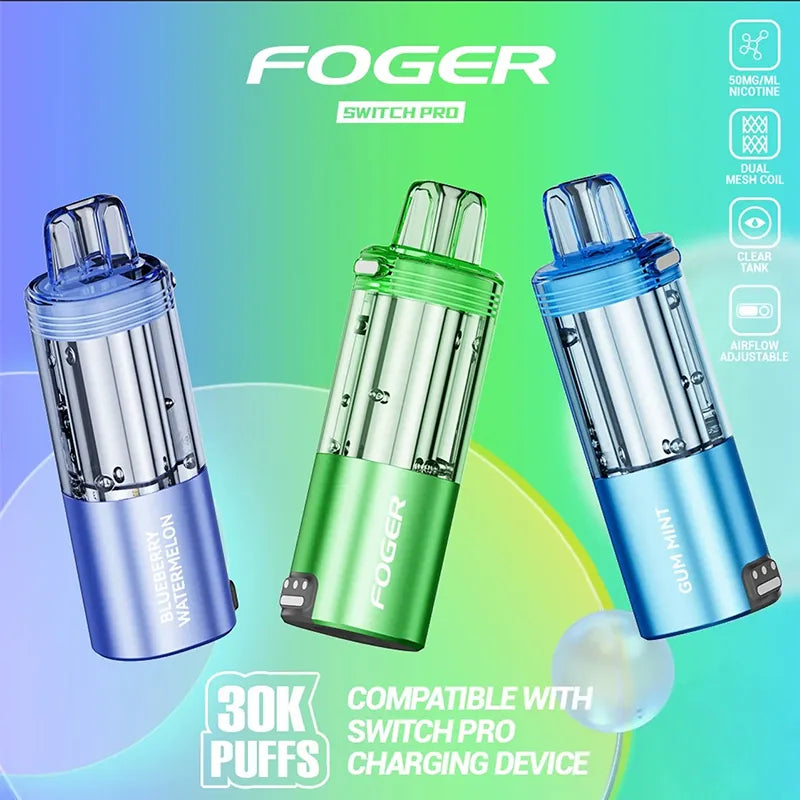 FOGER SWITCH PRO 30,000 PUFFS DISPOSABLE PODS BOX OF 5